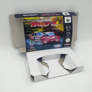Top Gear Rally 2 - doos met binnenbakoptie - N64 - dik karton zoals in het origineel. Topkwaliteit !!
