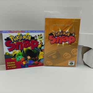 Pokemon Snap - Doos, handleiding, binnenste lade - NTSC, PAL - N64 - dik karton. Topkwaliteit !!