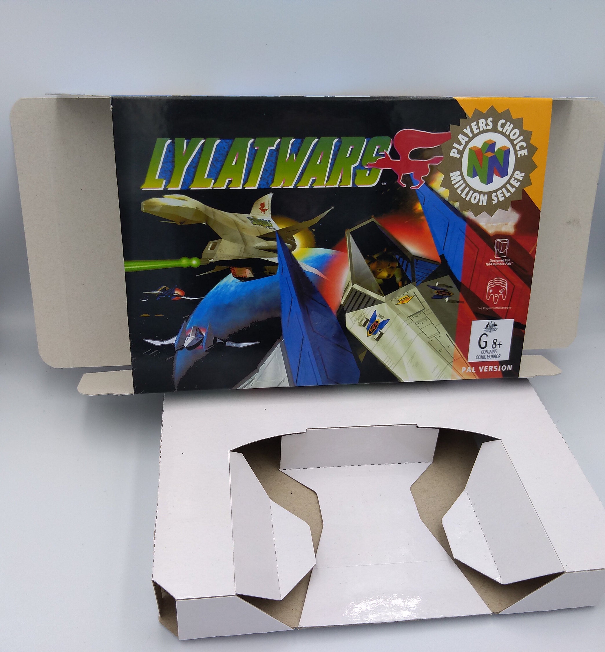 Star Fox 64/ Lylat Wars Replacement Box With Inner Tray 