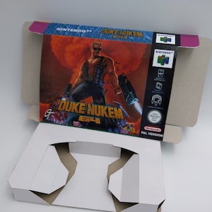Duke Nukem 64 - doos met optie binnenbak - NTSC of PAL - N64 - dik karton. Topkwaliteit !!