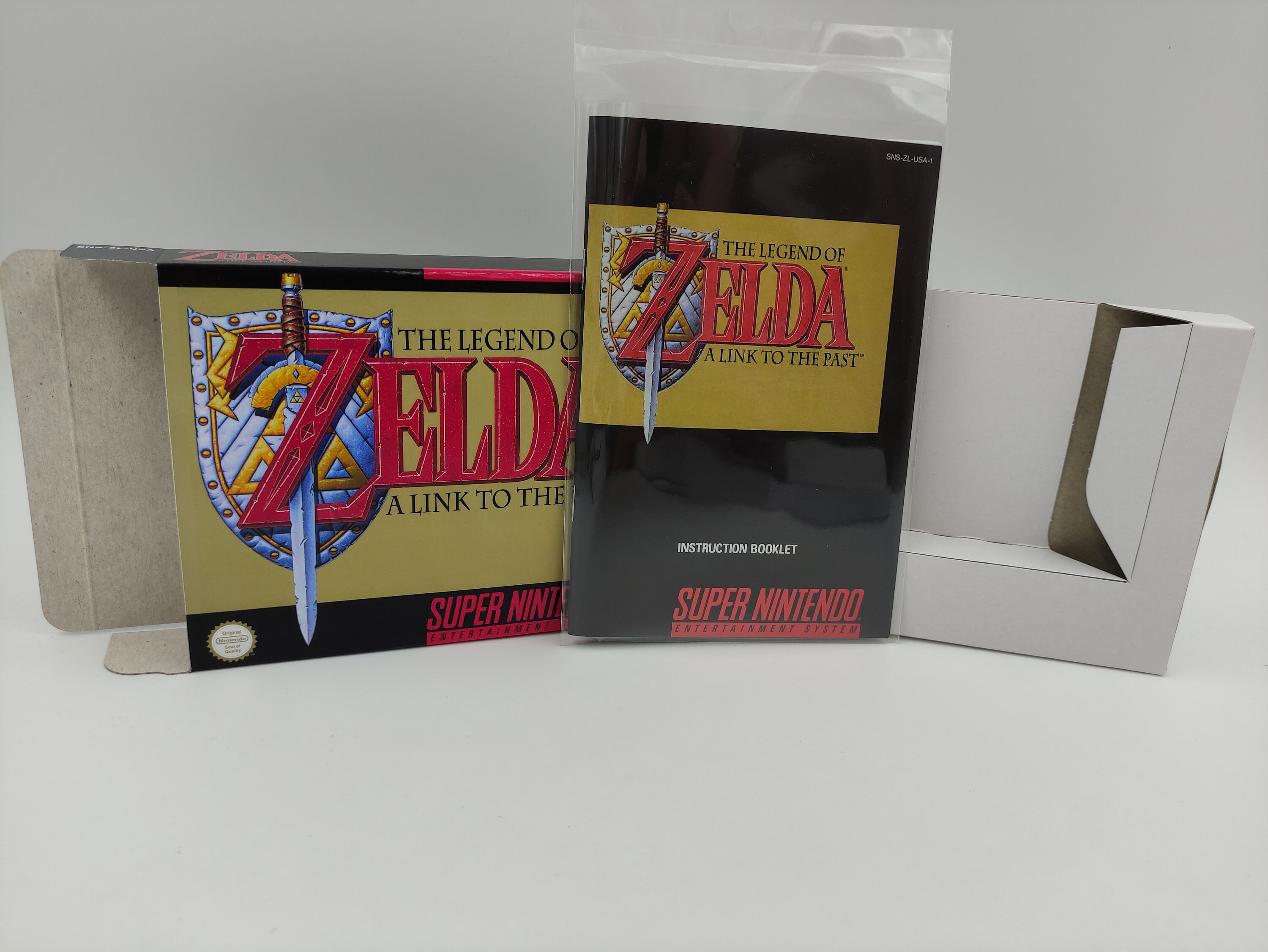 The Legend of Zelda a Link to the Past - Replacement Box, Manual