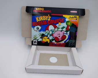 Kirby's Dream Course - Replacement box with inner tray option - PAL or NTSC region -  Super Nintendo/ SNES- thick cardboard.