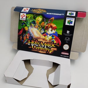 Holy Magic Century - Replacement Box with inner tray option - N64 - PAL - thick cardboard as original.