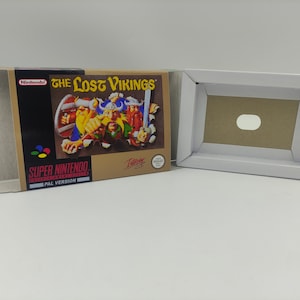 The Lost Vikings - PAL - vervangende doos met binnenbakoptie - SNES - dik karton zoals in het origineel. Topkwaliteit!