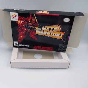 Metal Warriors - vervangende doos met binnenbakoptie - SNES - NTSC-regio - dik karton zoals in het origineel.