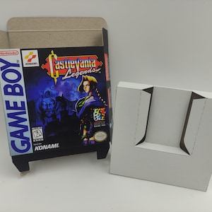 Castlevania Legends - GB/ Game Boy - Replacement box with inner tray option - thick cardboard. PAL or NTSC. Top Quality !