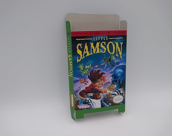 Little Samson - Replacement Box, Dust Cover, Block - NTSC Region - thick cardboard.