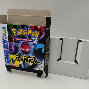 Jeu de cartes à collectionner Pokemon 2 - Remplacement - boîte avec option de plateau intérieur - Game boy Color/GBC. Carton épais. QG !