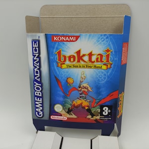 Boktai: The Sun is in Your Hand - Vervangende doos met optie voor binnenbak - Game Boy Advance/GBA - dik karton. Top kwaliteit !