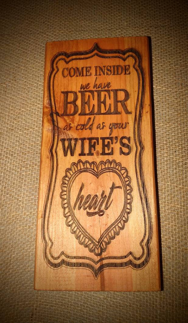 Laser Engraved Wooden Signs Etsy