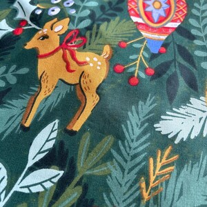 Estampado de adornos navideños, camino de mesa, 1 m, 1,5 m, 2 m x 30 cm imagen 5