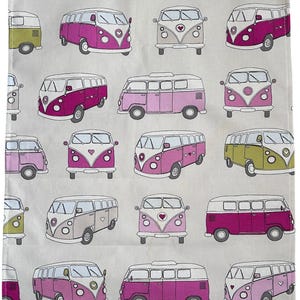 Van Print, Tea Towel, Dish Towel, 100% Cotton, Gift idea