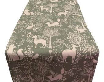 Scandi, Spring Woodland, Table Runner,  1m, 1.5m, 1.9m