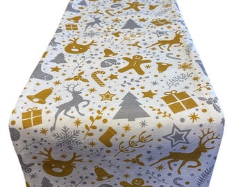 Camino de mesa escandinavo navideño, 1 m, 1,5 m, 1,9 m, largo x 30 cm de ancho, **Último** Idea de regalo
