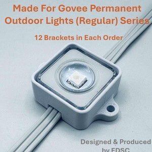 Govee Permanent Outdoor Light Mounting Brackets-Regular Version-For Soffit/Eave-Fits New Version 2 | Ships SAME or NEXT Day