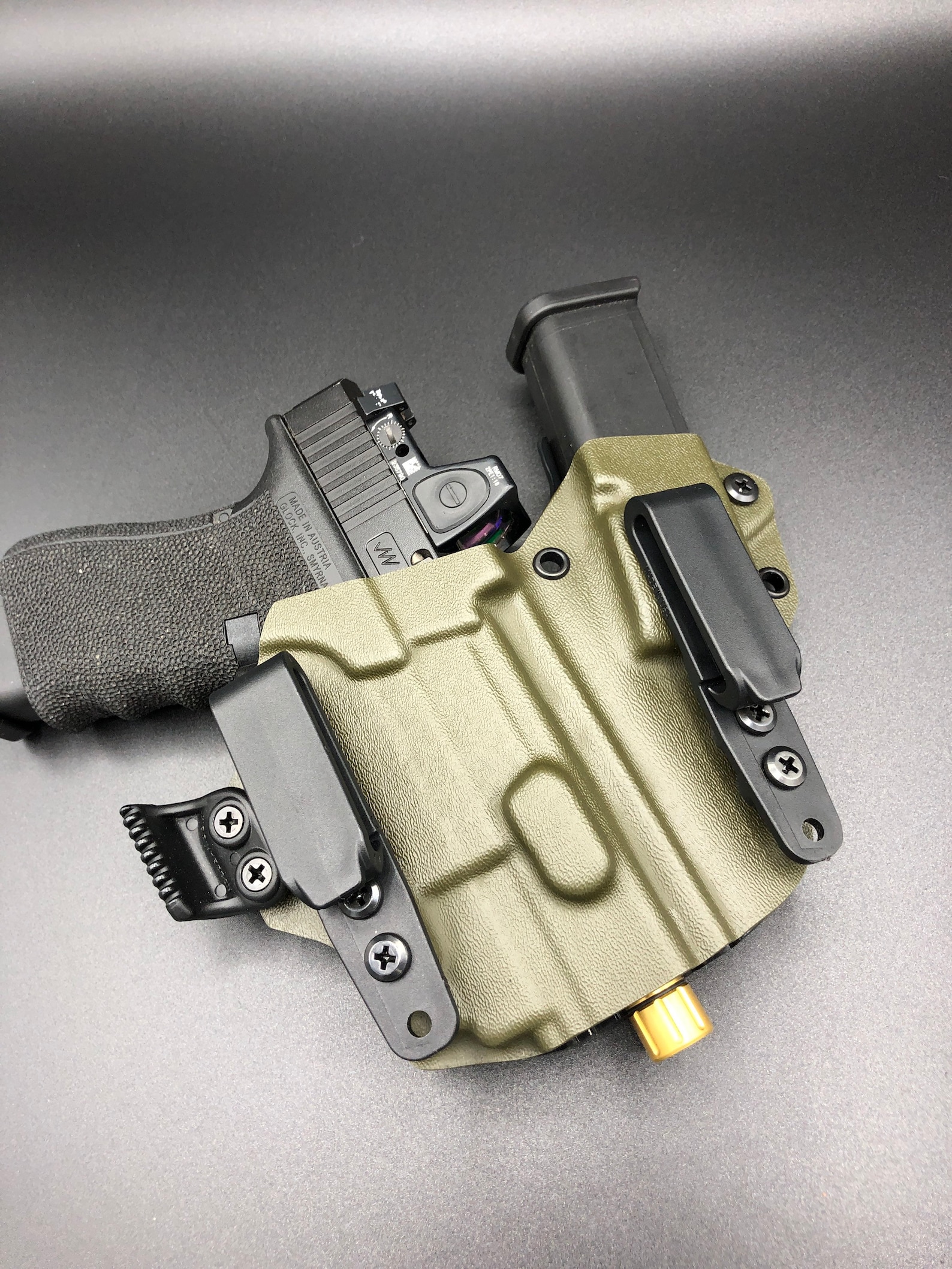 EDSC Appendix IWB Sidecar Style Kydex Holster Fits All Glock 9/40 With