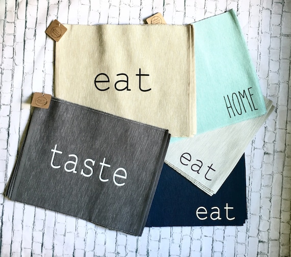 Farmhouse Style Placemat Set/ Table Setting/ Placemat Etsy