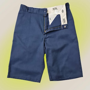 DICKIES 874 Vintage Work Shorts Navy BlauUtty Bermuda // 90s Y2K Unisex High Waist Skater Fit Streetwear Männer XL Oversize Frauen //