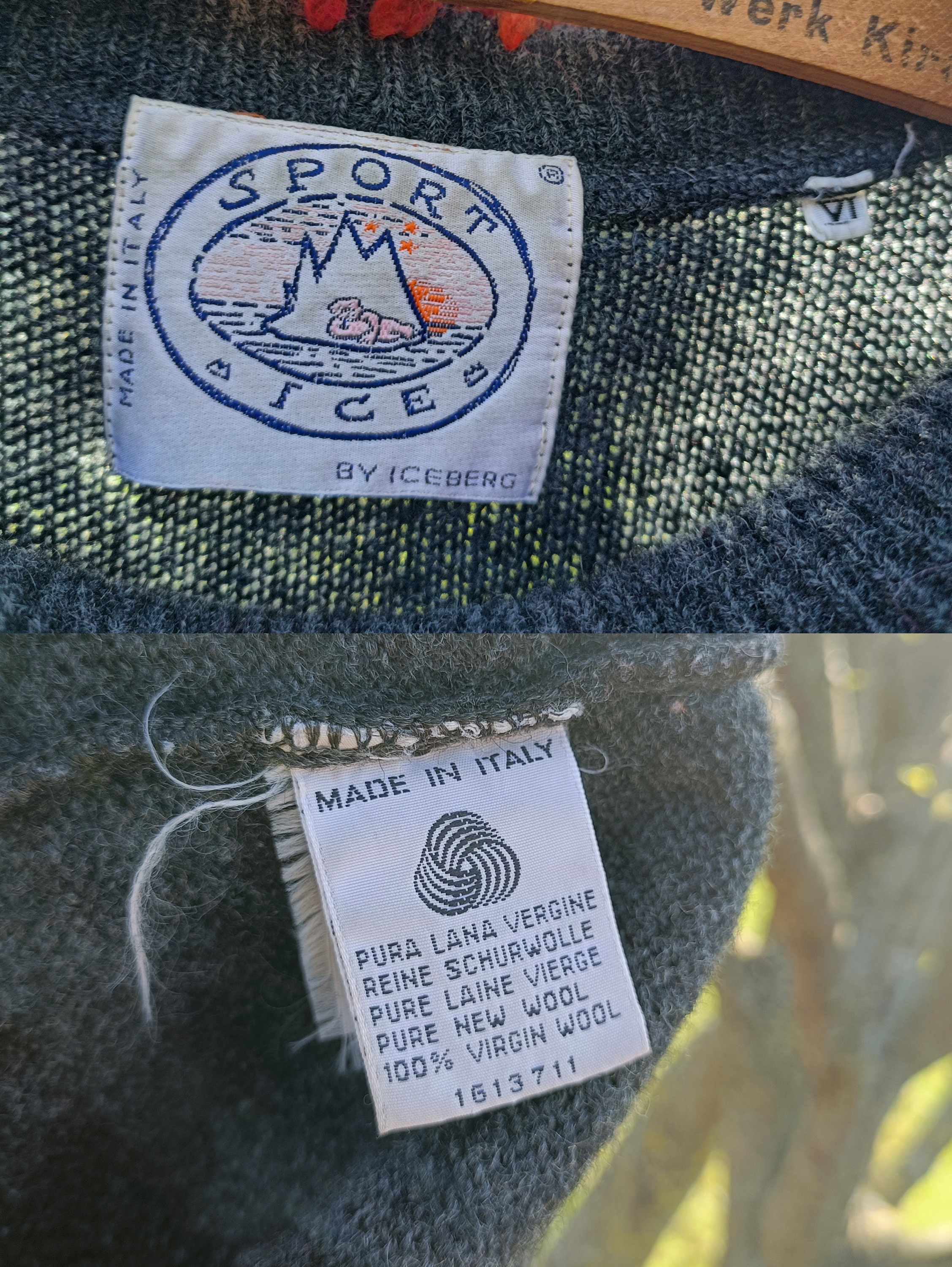 SPORT ICE by ICEBERG 90s Vintage Reworked Jumper in Pure Virgin 