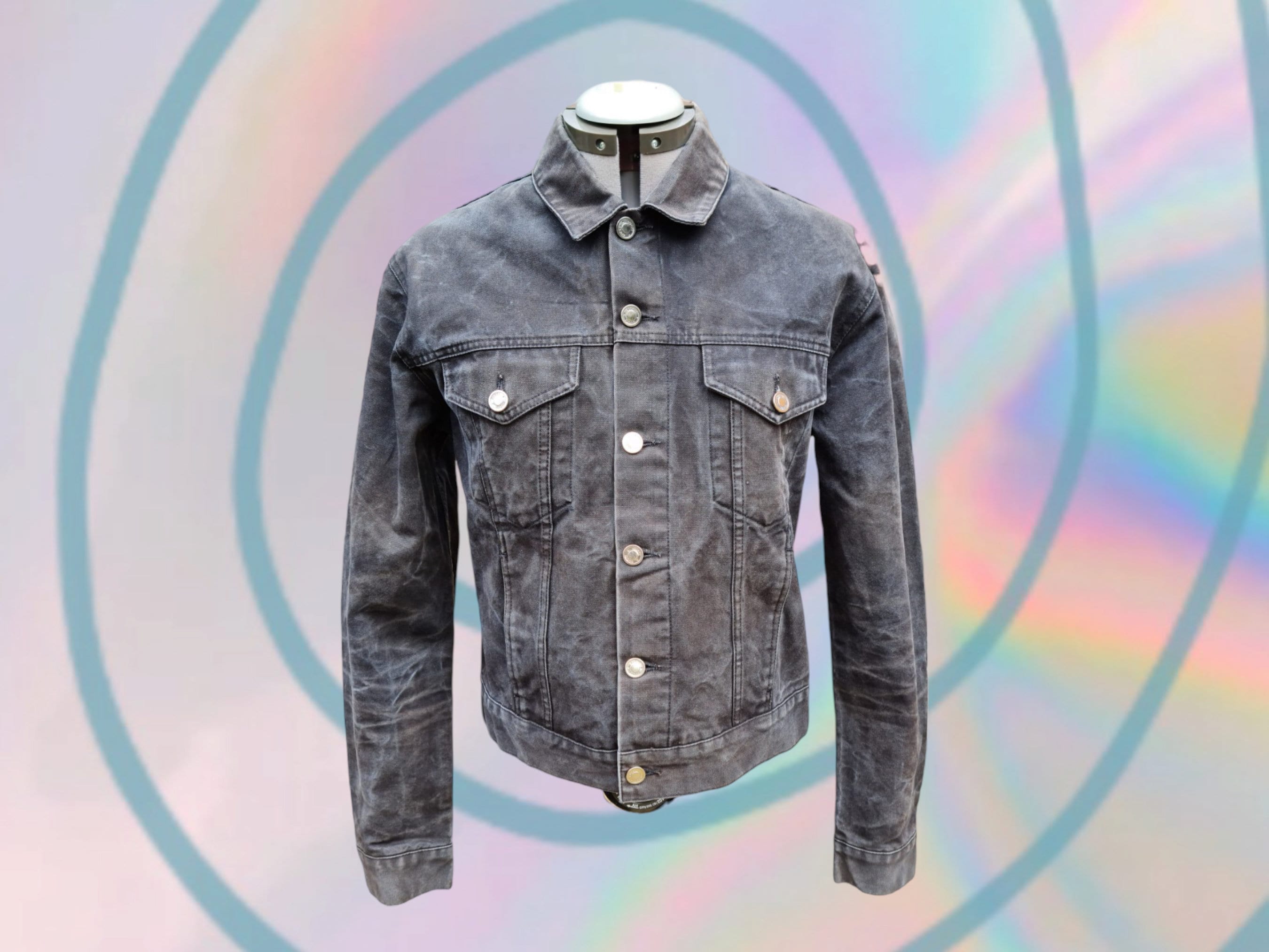 HP🎉Louis Vuitton 2020 Monogram Spray Denim Jacket  Louis vuitton shirts,  Denim jacket, Denim jacket men