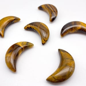 Tiger&#39;s Eye Mini Moons - Protection and Focus