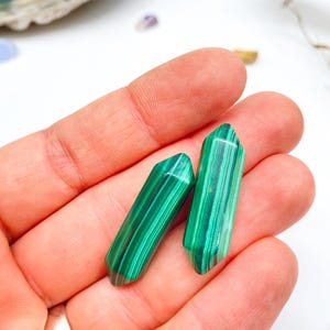 Double Terminated Malachite Points - Balance and Cleansing
