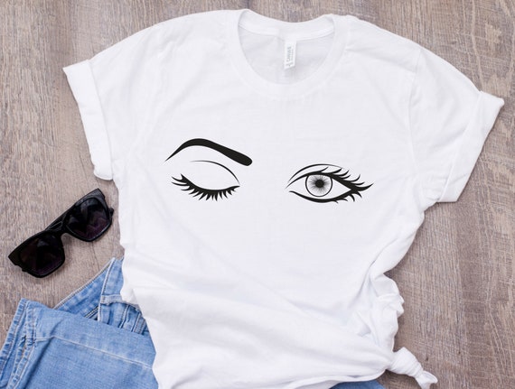 Eyes Boobs T-shirt Eye Nips T-shirt Eyelashes Shirt Breast | Etsy