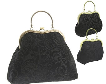 Clutch Bag Etsy - goth black handbag clutch black clutch bag evening black bag handbag handbag evening bag handbag formal satin lace gothic formal black 2160