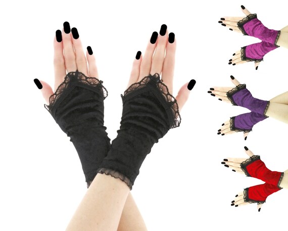 fingerless evening gloves