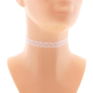 Elegant Lace Choker Necklace: Romantic Handmade Costume Jewelry Handmade Size XS - 5XL