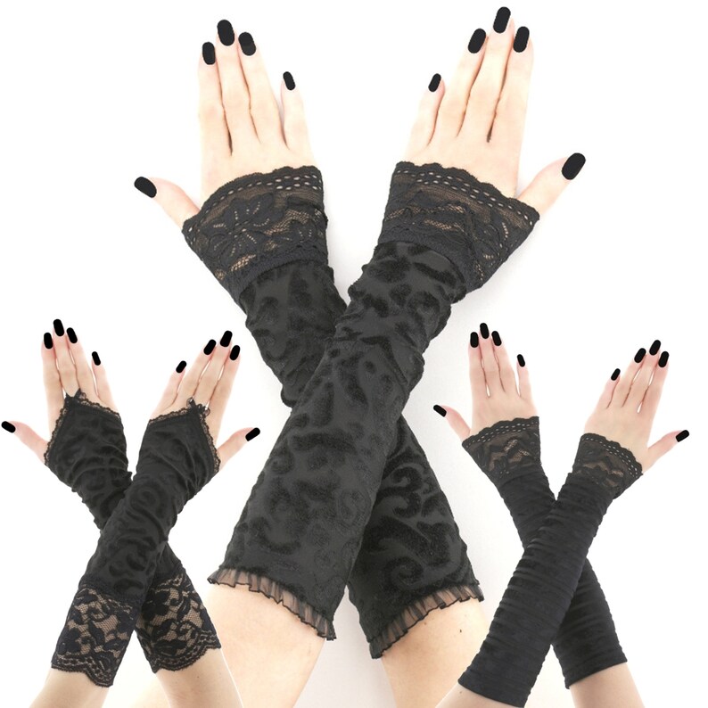 long gloves without fingers