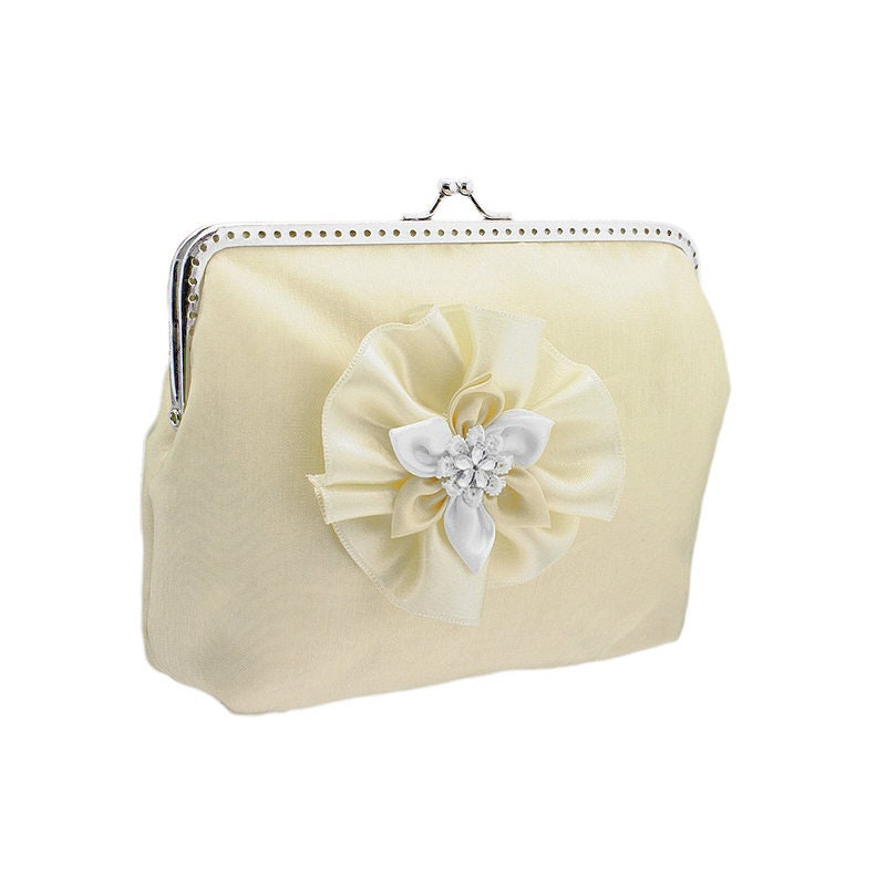 ivory clutch bags for weddings