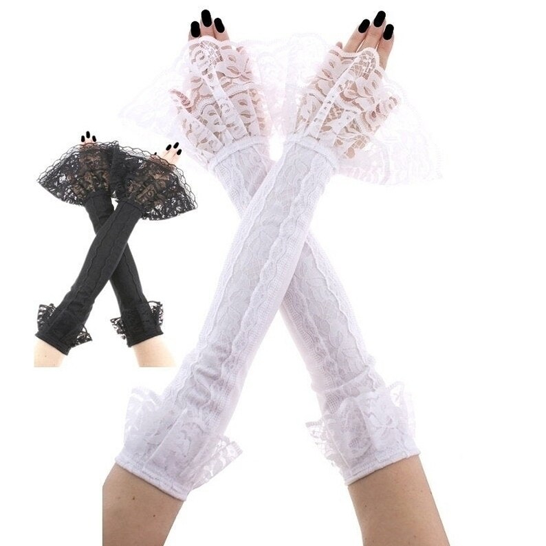 grey wedding gloves