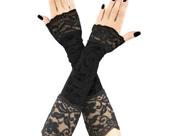 long black satin gloves fancy dress Amazon.com: Long Black Satin Opera Gloves