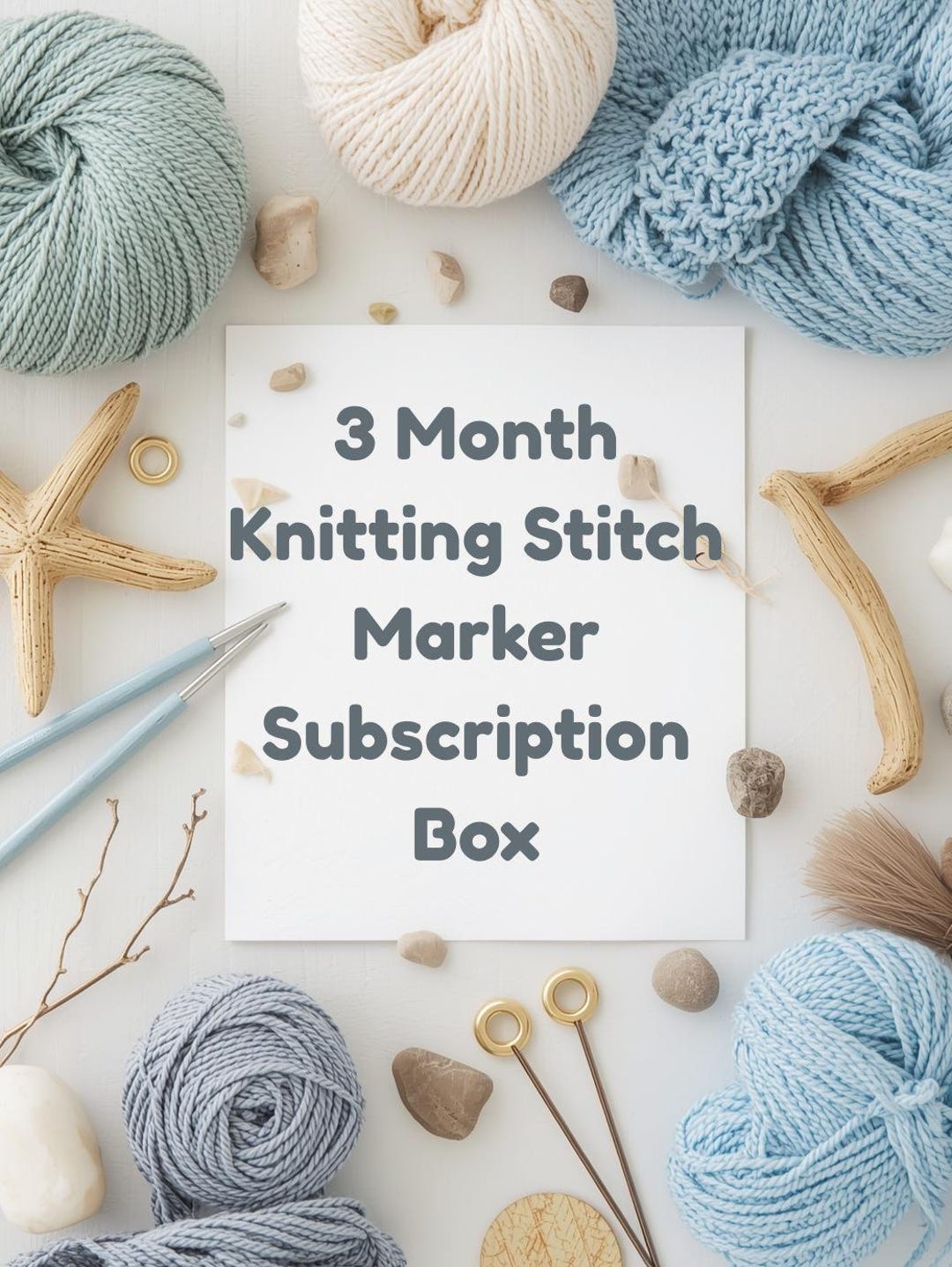 Limited Edition 3 Month Stitch Marker Subscription Box Knitting Gift ...