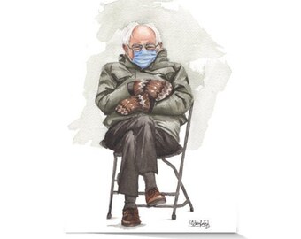 Bernie and His Mittens | Note Card | Greeting Card