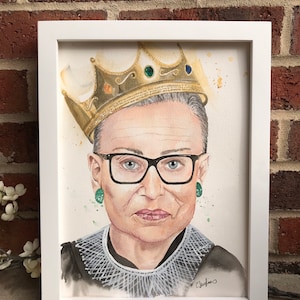 The Notorious RBG | Justice Ruth Bader Ginsburg | Original Art | Original Watercolor Painting