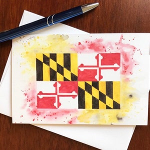 Maryland Flag | Note Card | Greeting Card