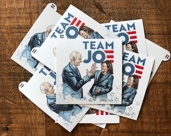 Team Joe | Team Biden Stickers | Vinyl Decal | Original Watercolor Artwork