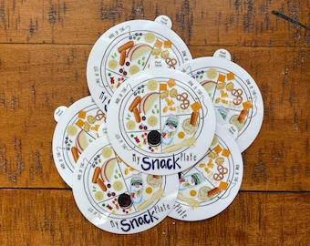 Snack Plate | Children’s Stickers | Vinyl Decal | Original Digital Artwork