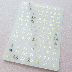 Pegatinas transparentes con puntos de fecha, pegatinas para planificadores con puntos de fecha, superposiciones transparentes, pegatinas para calendarios, pegatinas con números laminados, cubiertas para fechas laminadas, RS008