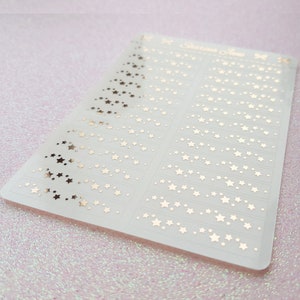 Stern Konfetti Klare Folie Header Overlays, Konfetti Overlays, Verstreute Sterne, Klare Folie Starburst Planer Aufkleber, Galaxy Celestial, RS052