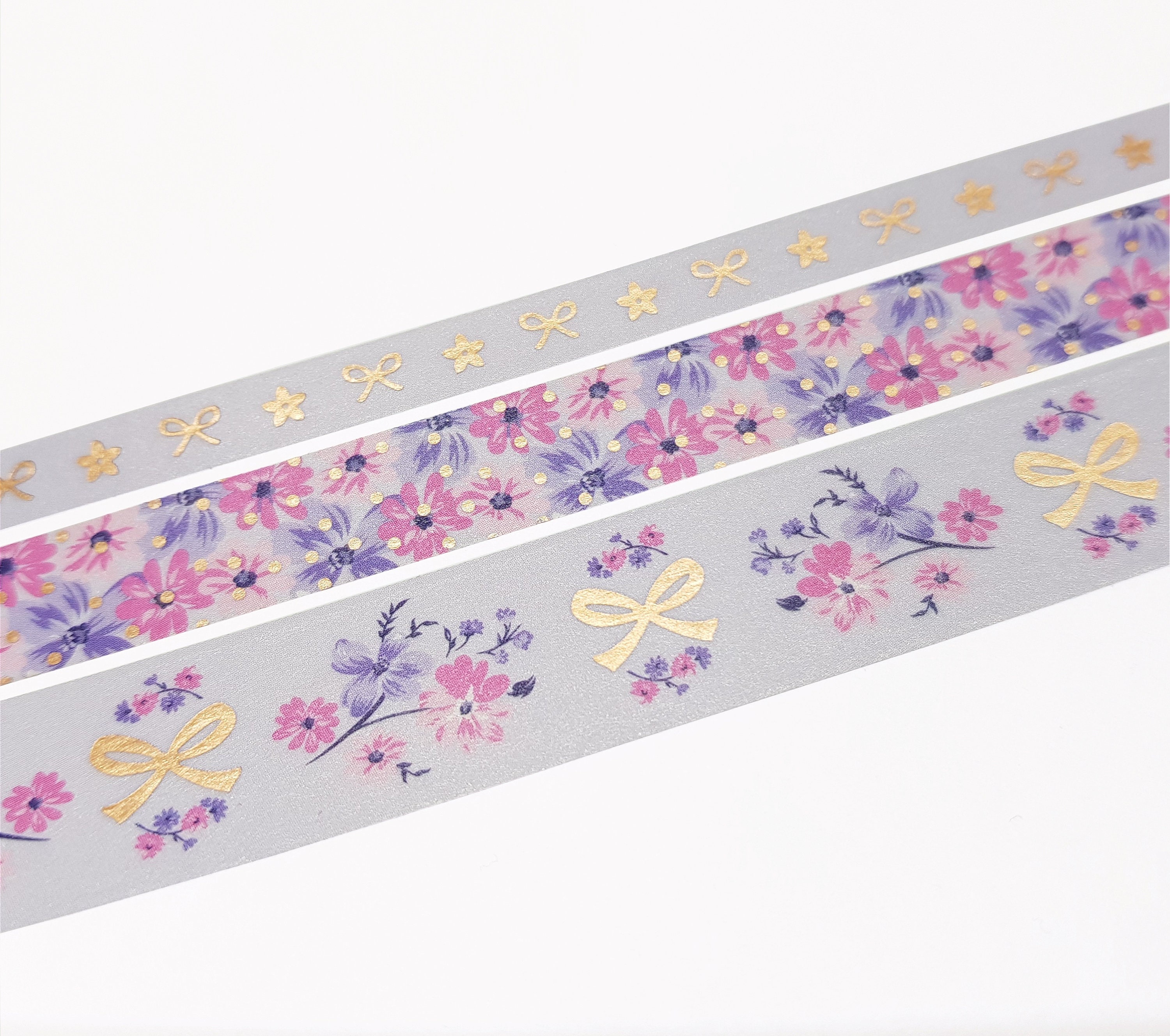 Rose Gold Holographic Foil Metallic Washi Tape 15mm X 10m 