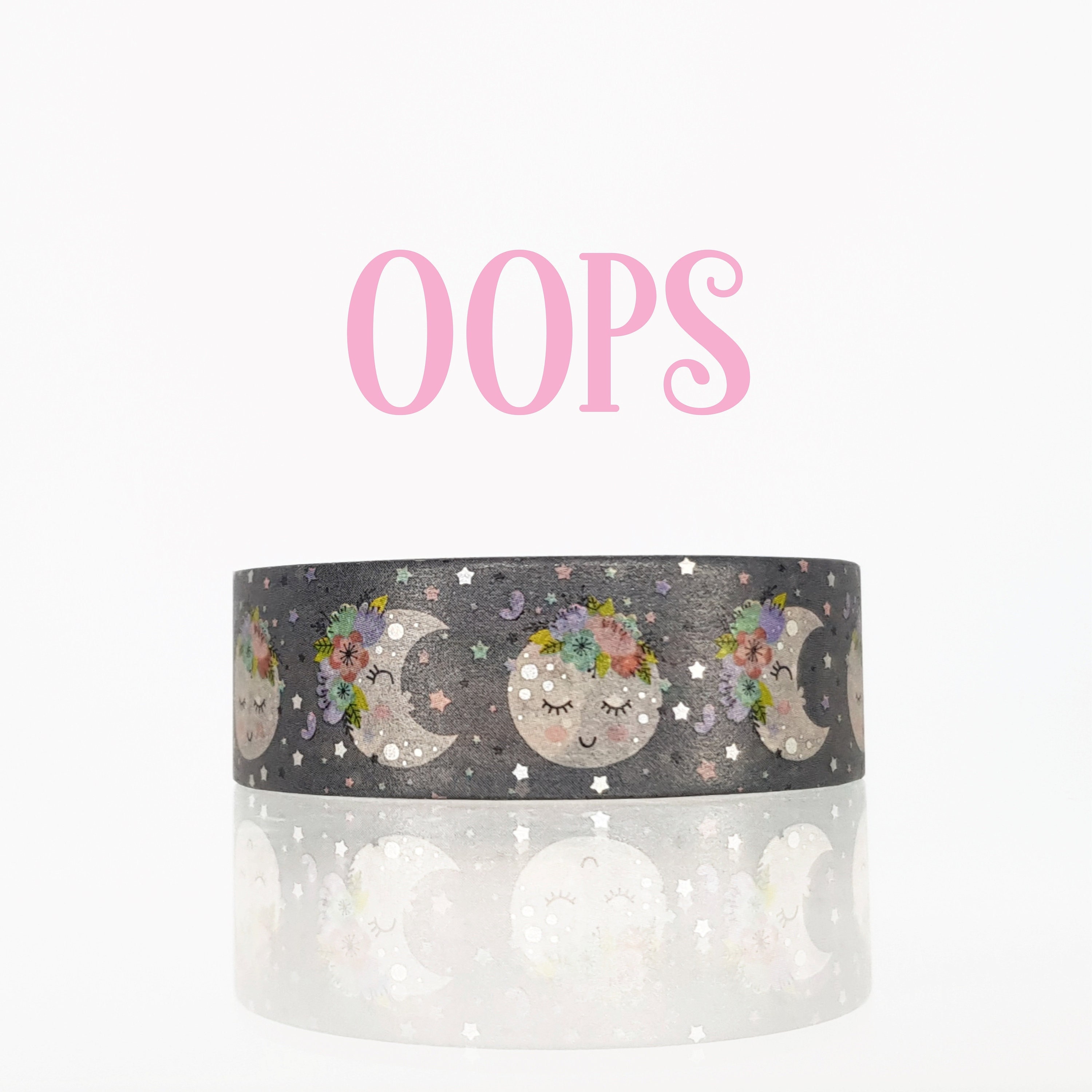 Seconds Sky Blue Cat Moonphase Holographic Foil Washi Tape – Meow