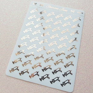 Pegatinas para planificador con íconos de agujas de aluminio, jeringas blancas o transparentes, pegatinas para insulina para la diabetes, pegatinas para FIV, pegatinas para el cuidado de la salud, vacunación, RS149