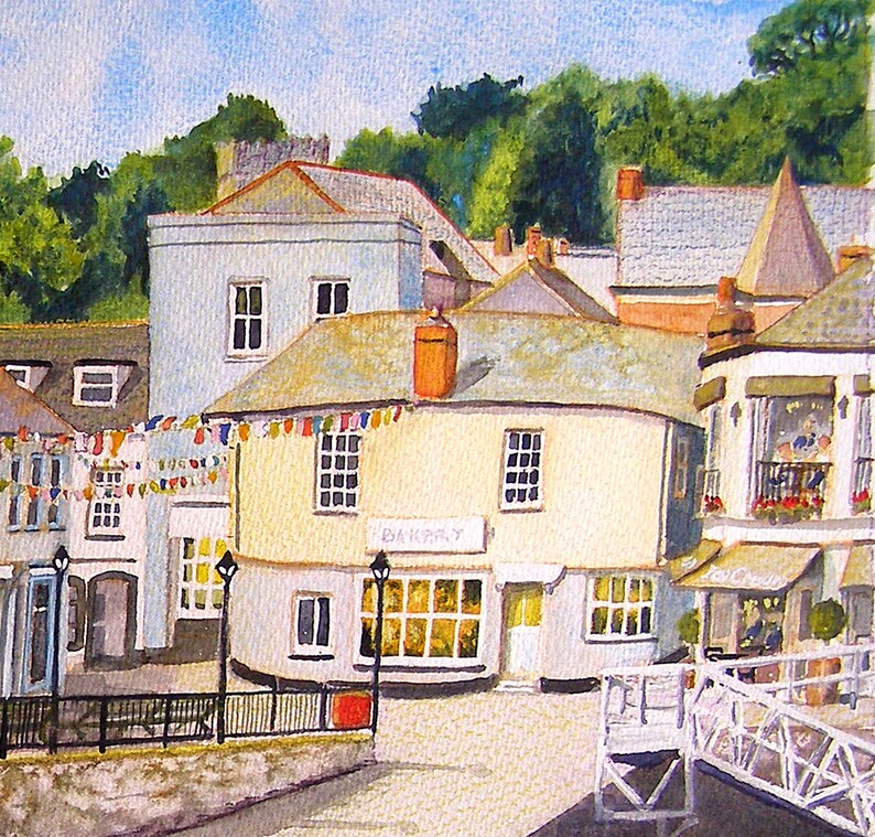 Padstow Harbour Cornwall. A4 Print of watercolour painting Etsy
