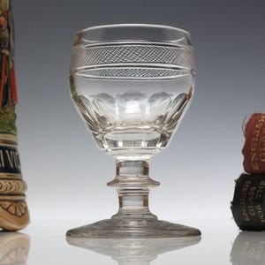 Georgian Regency Anglo Irish Wine Glass c1810-1825