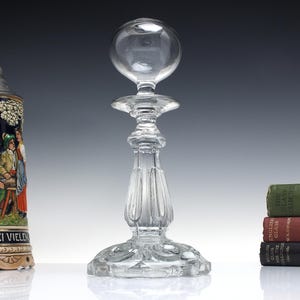19th Century French Pedestal Lacemakers Lamp c1850