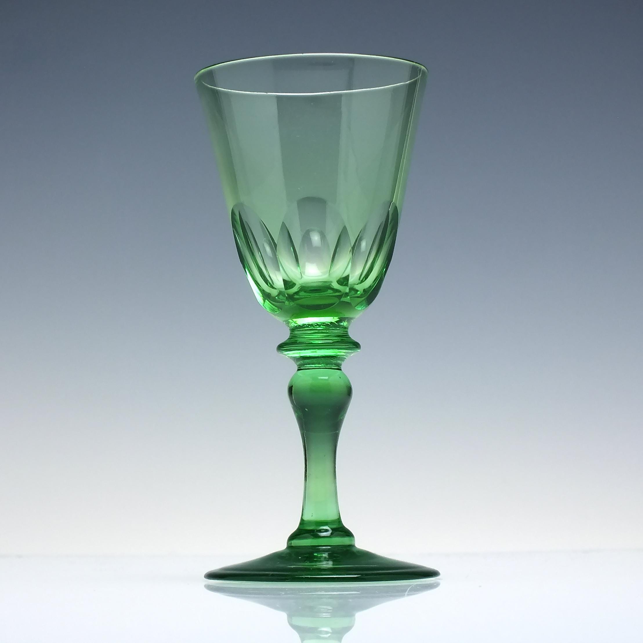 Six Antique Victorian Vaseline Wine Glasses C1880 - Etsy Israel