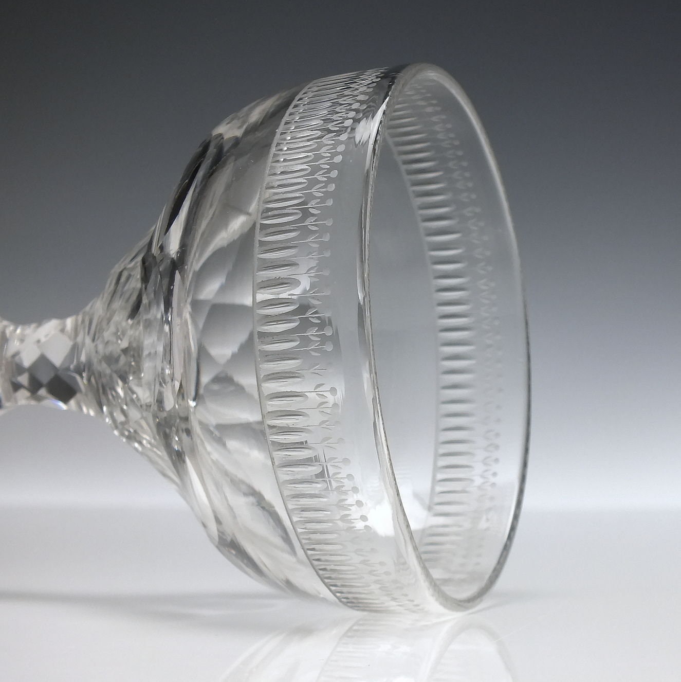 18世紀のファセットカットシャンパングラス、1780年頃 - Etsy 日本
